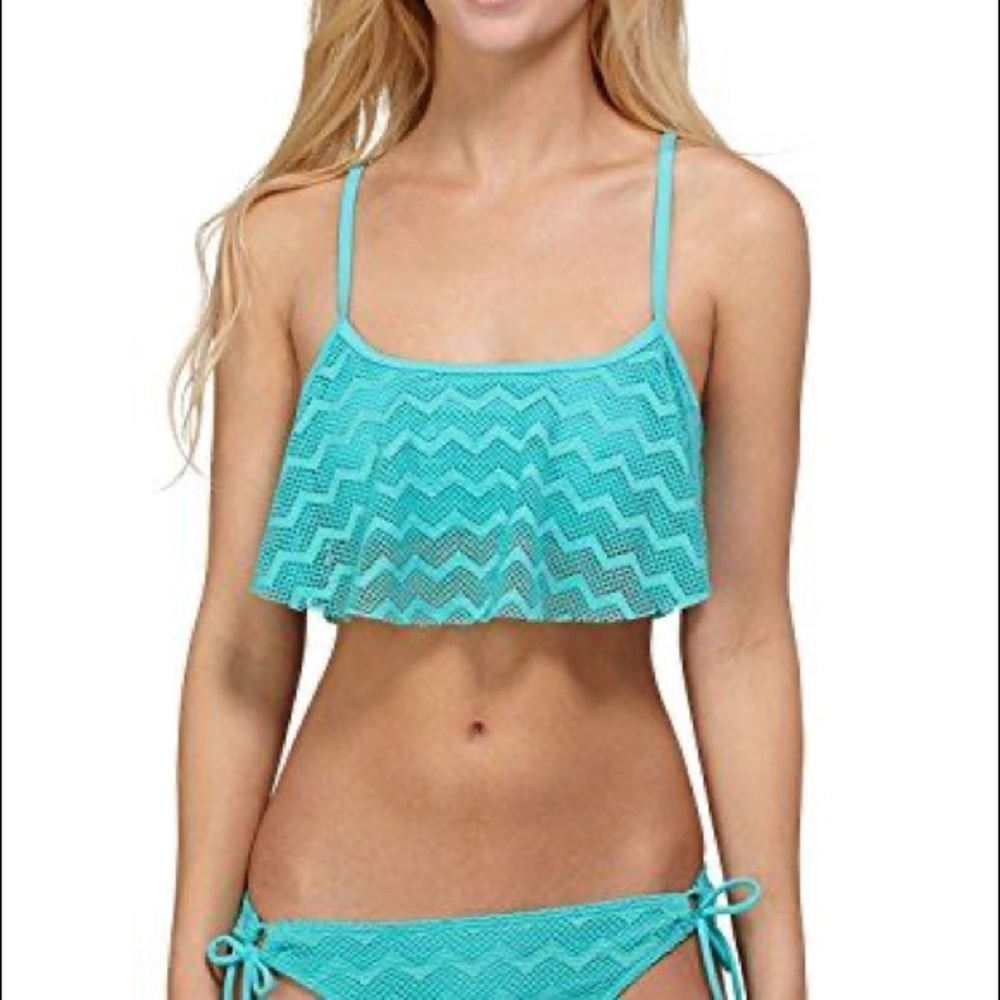 Roxy Juniors Making Waves Flounce Bikini - image 1